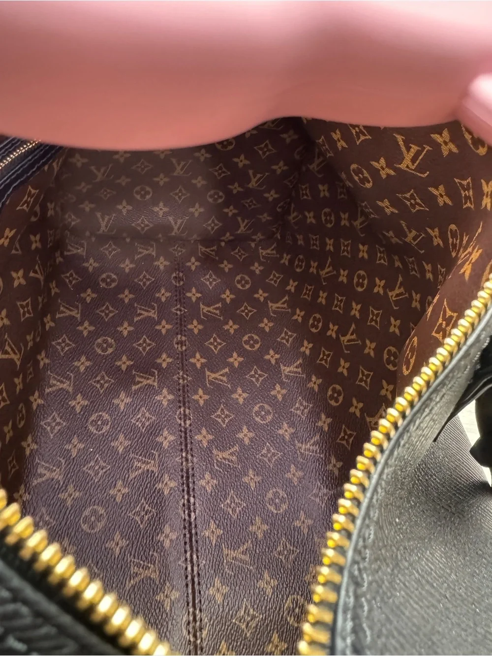 Louis Vuitton SOFT Epi Leather Speedy 30 with coated canvas Monogram interior